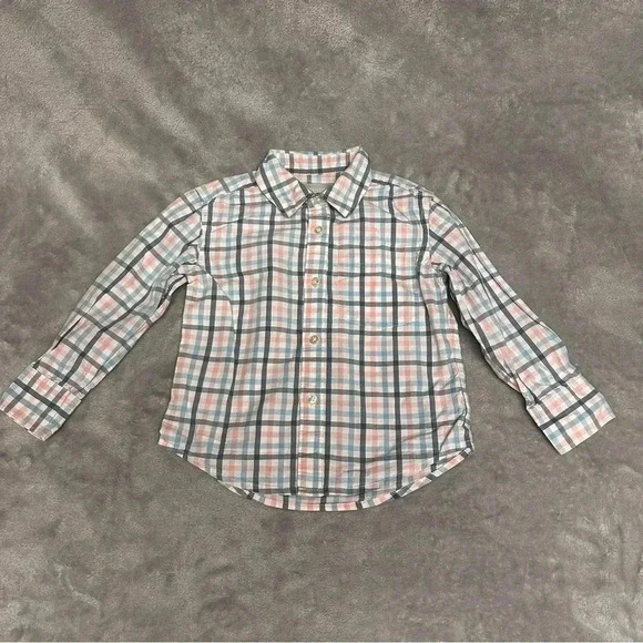 Nordstrom - Long sleeve button down plaid shirt. Size 2 - Picture 1 of 3